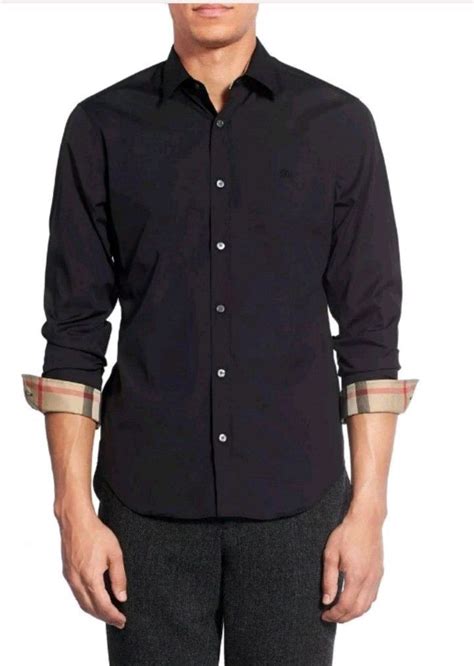 men's long sleeve burberry shirt|burberry men's button up shirt.